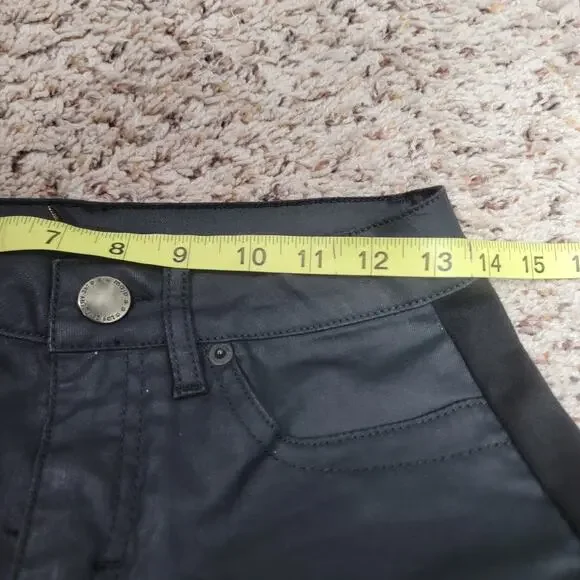 maje DARPO WAX PANELED SKINNY JEANS, SIZE 24US - Picture 6 of 10